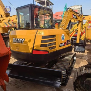 Mini-excavatrice professionnelle sur chenilles Sany SY60C de 6 tonnes, marque chinoise Sany, 90 % neuve, prix bas - Product Image 1