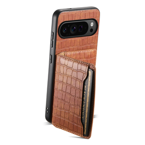 Denior |   Funda Protectora para Teléfono con Diseño de Cocodrilo, de Cuero PU, con Soporte y Ranuras para Tarjetas, para Google Pixel <span class=keywords><strong>Serie</strong></span> 10/<span class=keywords><strong>9</strong></span>/8/7/6 - Product Image 3
