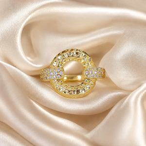 Anello Aperto con Design a Moneta Rotonda, Anello Unisex alla Moda, Accessorio Regolabile per Dito, Stile Elegante - Product Image 6