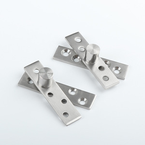 Bisagras ocultas de acero inoxidable con apertura de 180 grados para puertas de armario, diseño minimalista, 4 orificios, acero 201 - Product Image 2