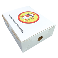 Vente en gros Emballage de livraison avec impression personnalisée Boîtes en carton à emporter Poulet frit avec trous d'aération