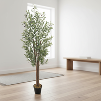 Décor de Plantes Artificielles Nouvelle Mode Grandes Ventes Chaudes Dernières Plantes Grand Olivier Génial pour la Décoration de Restaurant.