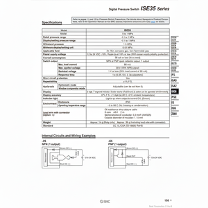 Presostato digital SMC Pneumatics, interruptor de presión digital, - Product Image 1