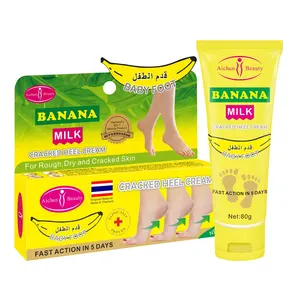 OEM banana extract cracked foot massage cream visible effect foot heel balm cream whitening cracked heel cream