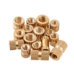 DIN 16903 chính xác kim loại Fastener vàng brass khớp nối có khía ngón tay cái nội bộ ren chèn các loại hạt - Product Image 5