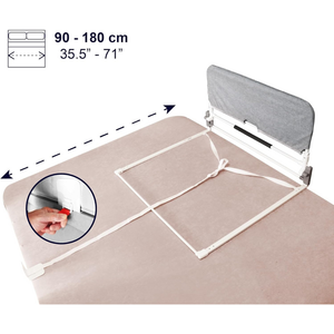 Barrière de lit pliable pour adulte, barrière de lit réglable pour adulte KMINA K40050 - Product Image 4