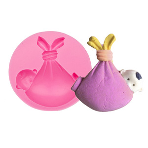 3D bambino sapone per dormire stampo cioccolato torta strumenti decorazione torta fondente 3D Silicone stampo per alimenti - Product Image 3