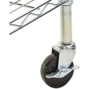 Porte-vêtements Alera à étagères en fil métallique argenté, capacité de 40 vêtements, 48 l x 18 prof x 75 h - Product Image 6