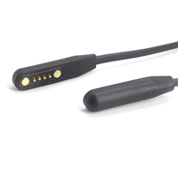 Câble magnétique à ressort 2 broches 4 broches, connecteur magnétique puissant personnalisé vers USB A/M pour la charge de montres connectées