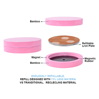 Boîte à poudre compacte vide en plastique, taille universelle 59 mm, innovante, rechargeable, compostable, biodégradable, écologique, avec miroir