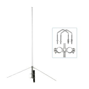 เสาอากาศไฟเบอร์กลาสแบบสองย่านความถี่ 2.5 เมตร กำลังขยายสูง 6/8dBi 144 430 MHz VHF UHF สำหรับสถานีฐาน รุ่น X200 X50 X30 - Product Image 1