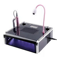 Plate-forme professionnelle 4 en 1 établi haute puissance lampe à ongles perceuse dépoussiéreur lampe de Table pour une utilisation de Salon de beauté des ongles Pro