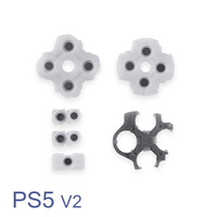 Tampons en caoutchouc conducteurs pour boutons de manette PS5, D-pad, boutons ABXY, adhésif conducteur V1 V2 V3