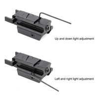 WADSN Monture de viseur laser rouge tactique en aluminium entièrement métallique, design à profil bas avec fonction réglable pour l'extérieur WY262