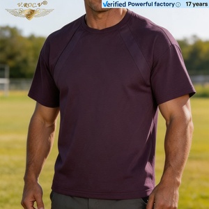 <span class=keywords><strong>T</strong></span>-Shirt da Uomo a Maniche Corte Raglan in Misto Lyocell, Poliestere e Spandex, Collo Tondo, Morbida ed Elastica, Casual e Basic per il Lavoro - Product Image 1