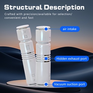 ท่อดูดพลาสติกชนิด SMC ZU05S เครื่องกำเนิดสุญญากาศ ZU05L ZU07S ZU07L ข้อต่อนิวเมติก - Product Image 6