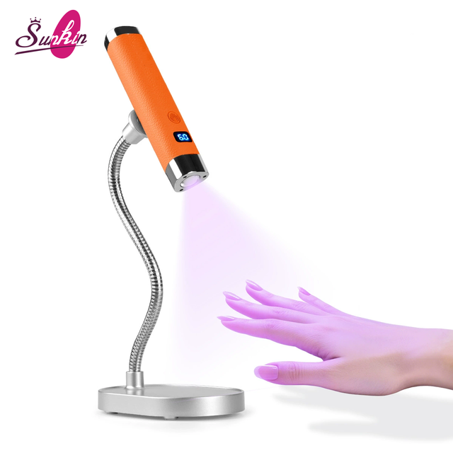 AI Intelligent Sensor Handheld Lamp Portable UV Gel Curing Lamp Magnetic Bracket Mini LED Nail Lamp