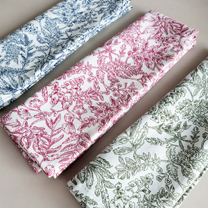 Serviettes carrées modernes en coton, faites à la main, en tissu imprimé français, personnalisables, pour la table à manger, vente en gros - Product Image 6