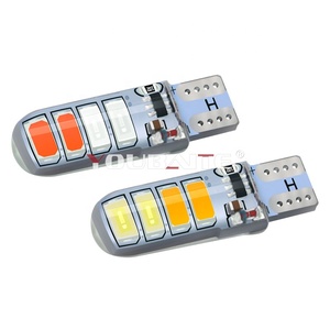 Xe LED 5730 Chip 8SMD Bóng Đèn Thay Thế Đèn Tự Động Bóng Đèn Trắng Vàng Đỏ Xanh Nhấp Nháy T10 LED Màu Kép - Product Image 2