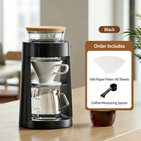 Cafetière à filtre automatique, mini machine à café pour la maison, cafetière manuelle à rotation automatique fonctionnant sur piles