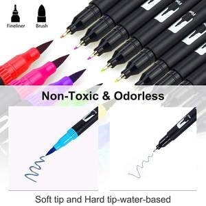 Blackview — <span class=keywords><strong>livre</strong></span> de coloriage <span class=keywords><strong>à</strong></span> double pointe pour enfants et adultes, ensemble de stylos de couleur pour dessins artistiques, 24 couleurs - Product Image 3