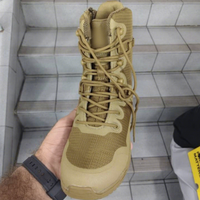 Bottes tactiques de sport de plein air Definite TSB4 Khaki, chaussures de randonnée imperméables toutes saisons, tige en toile légère
