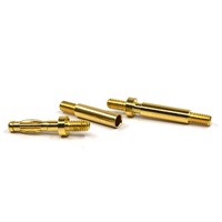 Adaptateur USB de sécurité à montage sur circuit imprimé, connecteur banane électrique, borne de liaison à vis, 2 mm, 4 mm, plaqué or, double connecteur BNC