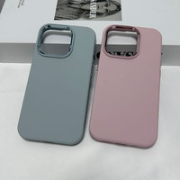 Coque de téléphone en silicone liquide antichoc pour 16/15/14/13/12/11 Plus Pro Max, design couleur unie, luxe certifié SJK553