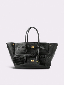 Sacs à bandoulière surdimensionnés en cuir PU <span class=keywords><strong>noir</strong></span> pour femmes, <span class=keywords><strong>sac</strong></span> hobo de créateur, <span class=keywords><strong>grand</strong></span> <span class=keywords><strong>sac</strong></span> fourre-tout, <span class=keywords><strong>sac</strong></span> de luxe - Product Image 6