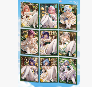 45 boîtes <span class=keywords><strong>de</strong></span> cartes <span class=keywords><strong>de</strong></span> collection A5 en acrylique Yunwukashe Meika Cloud Dress Song Sexy Girl Goddess Story Waifu Cards - Product Image 3