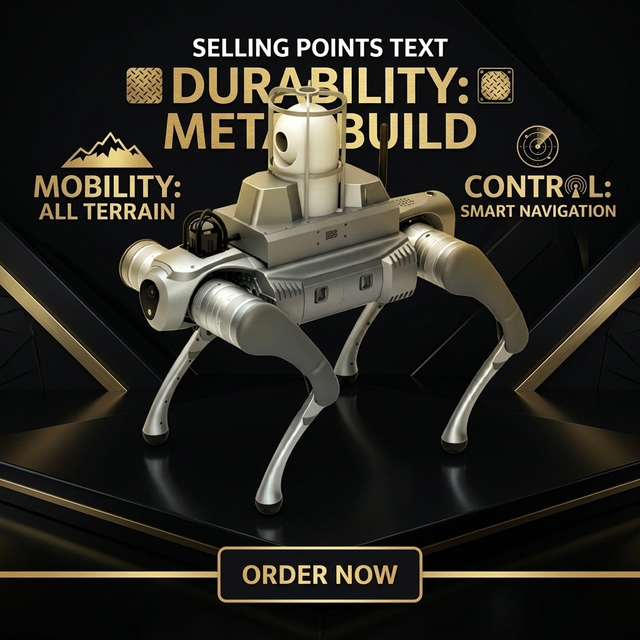 WD Smart Programmable Interactive Robotic Dog with Camera-Metal Construction for Mobile Collaborative Entertainment
