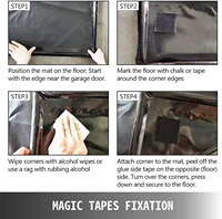 Tapis de lavage de voiture gonflable portable en PVC, personnalisé, pour garage, tapis de sol de lavage de voiture, vente chaude