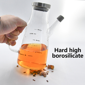 Grande alta borosilicato di vetro brocca di <span class=keywords><strong>olio</strong></span> con gocciolamento senza beccuccio per la cottura adatto per la salsa di soia di <span class=keywords><strong>olio</strong></span> d'oliva sciroppo - Product Image 4