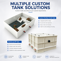 Système de bassin carré personnalisable pour l'élevage de crevettes, de tortues et de koïs – Équipement d'aquaculture et de pisciculture