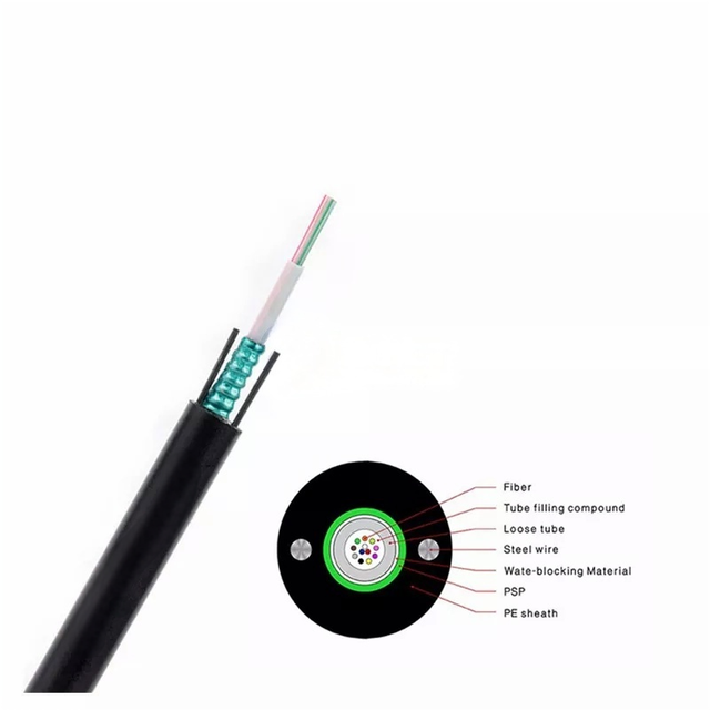 Factory 12 Fiber Core Single Mode Optic Cable 1KM Outdoor Network Fiber Optic Cable