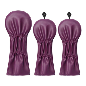 ปลอกหุ้มหัวไม้กอล์ฟ ปลอกหนัง ปลอกหุ้มแบบกำหนดเอง ชุดกันน้ำ สำหรับไดรเวอร์ วูดส์ ไฮบริด ปลอกหุ้มหัวไม้ PU สำหรับไม้กอล์ฟ - Product Image 2