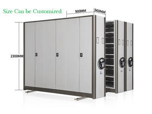 מערכת אחסון ארכיונים פלדה עמיד בפני יחידת מדפים ניידים יחידת מידוף קומפקטי ונייד לשימוש במשרד ובית החולים - Product Image 3