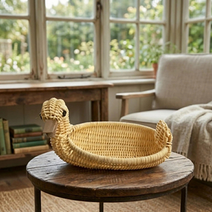 Vietnam Handmade <b>Animal</b> Shaped Rattan <b>Basket</b> Woven Storage <b>Basket</b> Decorative Organizer Manufacturer Supplier - Product Image 3