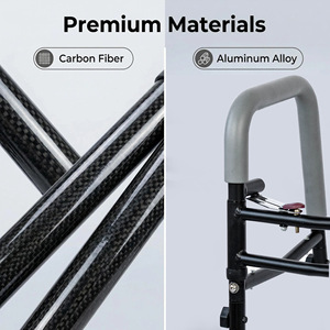 Aide à la marche pliable 45 cm, hauteur réglable, durable, facile à utiliser, pour la réadaptation des personnes âgées - Product Image 4