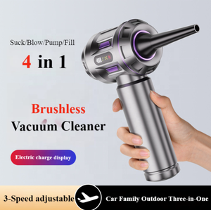 <span class=keywords><strong>Mini</strong></span> aspiradora inalámbrica potente 17000Pa alta succión 11,1 V Motor sin escobillas USB C recargable 6000mAh aspiradora de coche - Product Image 2
