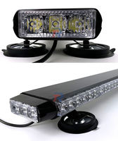 Barre lumineuse stroboscopique LED à montage magnétique Barre lumineuse stroboscopique à quatre côtés Barre lumineuse d'avertissement LED pour camion de récupération d'urgence