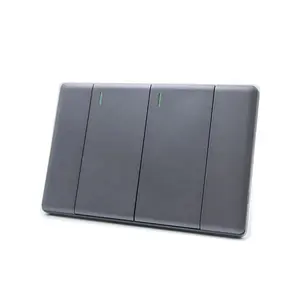 हॉट सेलिंग बड़े बोर्ड स्विच काले रंग का ओवरसाइज़्ड लाइट स्विच 10A पुश बटन लाइट स्विच आधुनिक