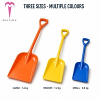 Pelle en plastique multi-usages, manche monobloc moulé, cuillère en PP pour neige, sable, céréales, qualité alimentaire, 3 tailles, outil robuste