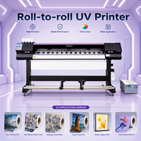 MyColor 1800mm UV Mürekkep Püskürtmeli Rulodan Ruloya Yazıcı, I3200 ile Esnek Banner, Vinil Etiket, Duvar Kağıdı ve Kumaş Baskısı için