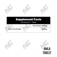 Tabletas de Amla, Suplemento Dietético Natural para el Cuidado de la Salud, Apoyo Inmunológico para Adultos, Grado Alimenticio, Etiqueta Personalizada, Tabletas de Buena Calidad en Oferta