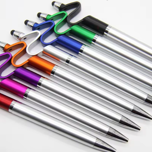 Hot Selling 3 in 1 Touch Phone Holder Ballpoint <b>Pen</b> Personalized Logo <b>Gift</b> Plastic <b>Pens</b> - Product Image 4