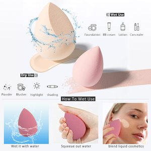 Juego de Esponjas de Maquillaje con Estuche y Soporte, Esponjas Multicolores para Maquillaje Líquido, en Crema y en Polvo - Product Image 2