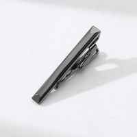 Pince à cravate classique pour hommes 4.5cm court mode argent couleur miroir cravate étroite personnalité spéciale Style bijoux accessoire