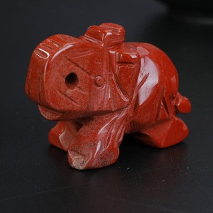 Figurine d'éléphant sculptée à la main, <span class=keywords><strong>statuette</strong></span> en cristal, pierre précieuse gravée, ornement de guérison Reiki pour la décoration de la maison et cadeau de bureau - Product Image 6