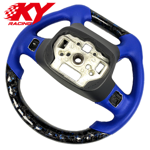 Accesorios interiores para automóviles, volante deportivo de cuero con LED de fibra de carbono y RPM para Chevrolet Silverado LT Z71 LTZ GMC - Product Image 3